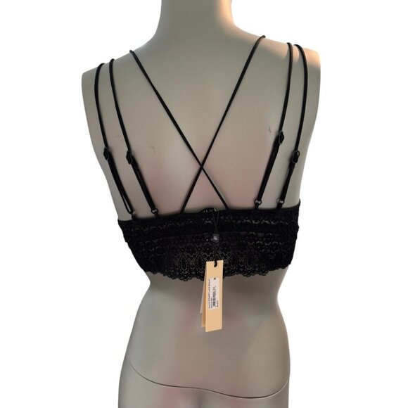 Cosabella Bra Giulia Strappy Bralette Black Size Medium M - Picture 2 of 3
